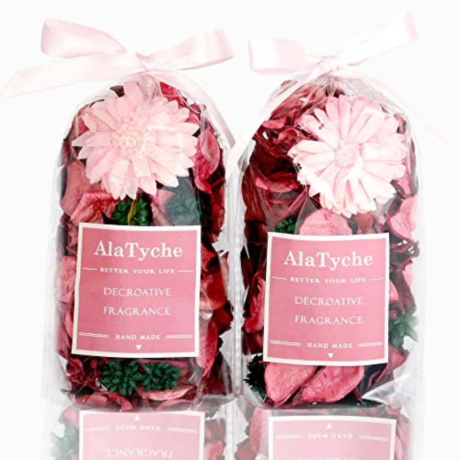 Potpourri Dried Flower - Rosa Potpourri-Beutel, Rosenduftende dekorative Schalenfüllung, 100